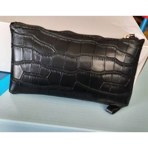 Croc clutch bag